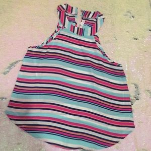 Striped halter top